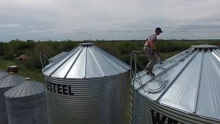 Grain Bin Fall Protection System